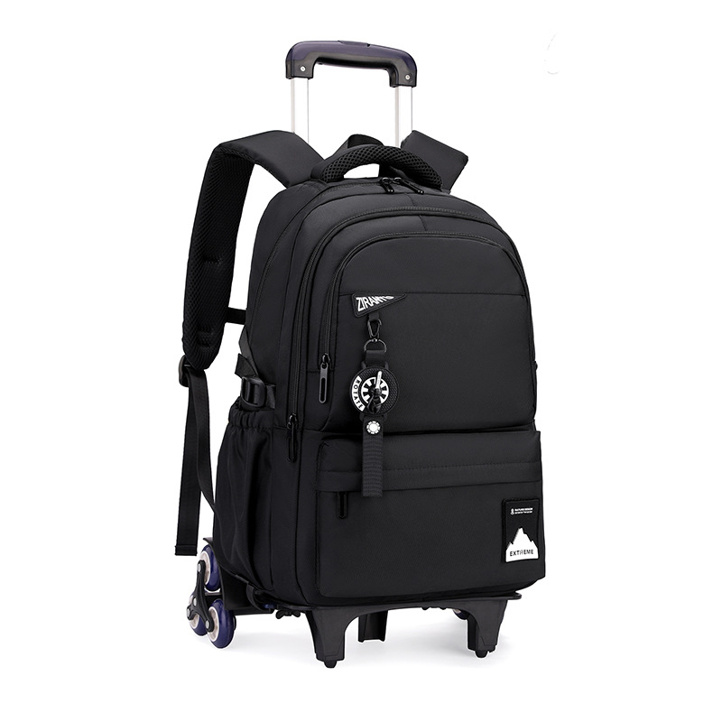 Mochila escolar con barra de tracción de moda de pescado natural transfronterizo Mochila escolar para estudiantes de secundaria y preparatoria de gran capacidad para hombres