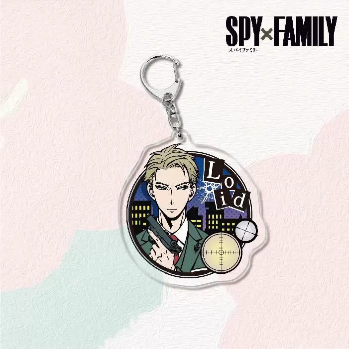 Акриловый брелок для ключей (SPY×FAMILY) — двусторонняя миниатюрная подвеска, полупрозрачная двусторонняя печать
