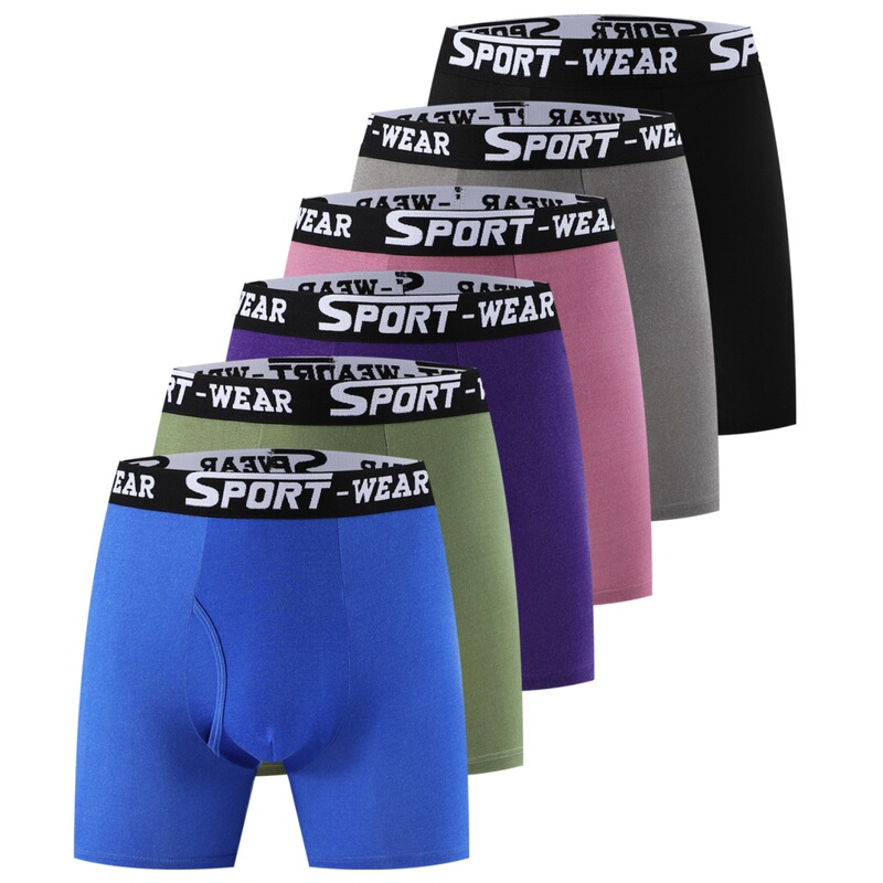 Cross-Border Export Temu New Sport Men's Sports Boxer Briefs Mid-Waist Boxer Briefs High Elastic Shorts Wholesale