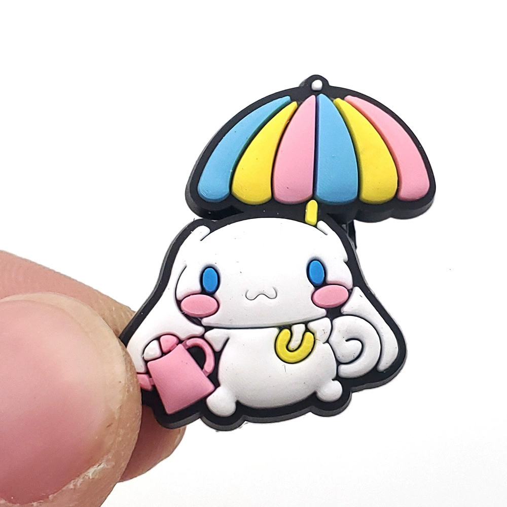 Подвески для обуви (Sanrio) Kuromi & My Melody Croc Jibbitz, assorted flower buckles, мультицветный набор