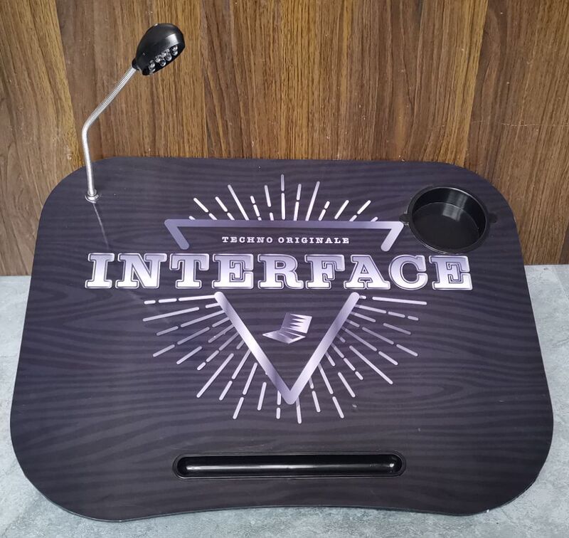 Laptop Desk, Bed Study Table, Notebook Portable Desk with Led Light, Multifunctional Desk