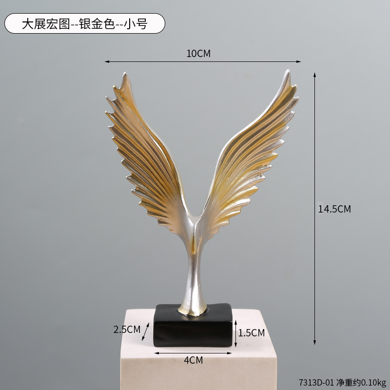  Light Luxury Mini Show Grand Figure Ornaments Home Wine Cabinet Showcase Photography Decorations Resin Crafts