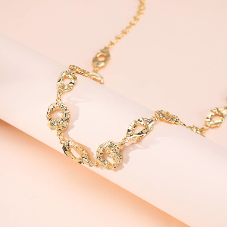 Wholesale Jewelry Heterogeneous Irregular Pattern Tin Foil Paper Necklace Nihaojewelry display picture 5