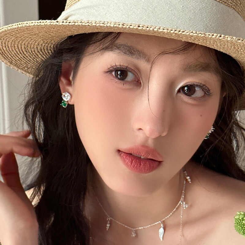 轻奢贵气超闪锆石耳钉女精致时尚高级感港风复古耳环奢华气质耳饰|undefined