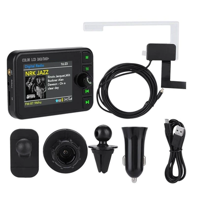 Car-Mounted Dab+ Radio Digital Broadcast Dab-C6 European Version Portable Radio Cross-Border New Digital Broadcast (Other Car Video) - dab-c6