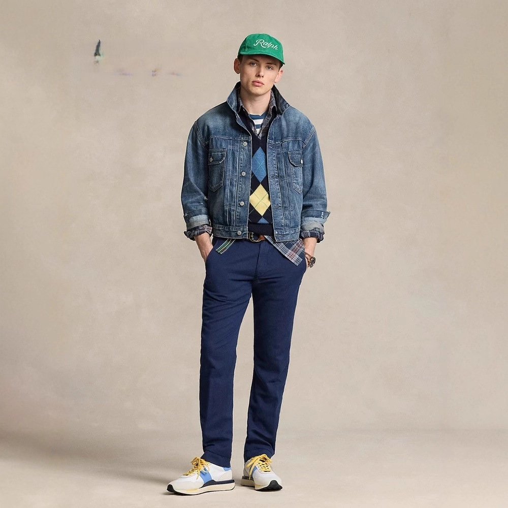 High Version Rl Laff 25 Autum New Men's Lyocell Business Casual Pants