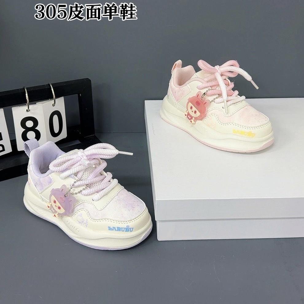 童鞋批发喜乐熊牌新款儿童运动鞋男女童贴片底鞋魔术贴款皮面鞋