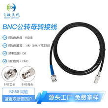 RG58 BNC��תĸת���ߣ�D8Ƶ��/��о��������ɫ˫�ڹܷ���