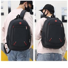 新厂家印制logo牛津布电脑包学生书包大容量15.6寸户外旅行包批发