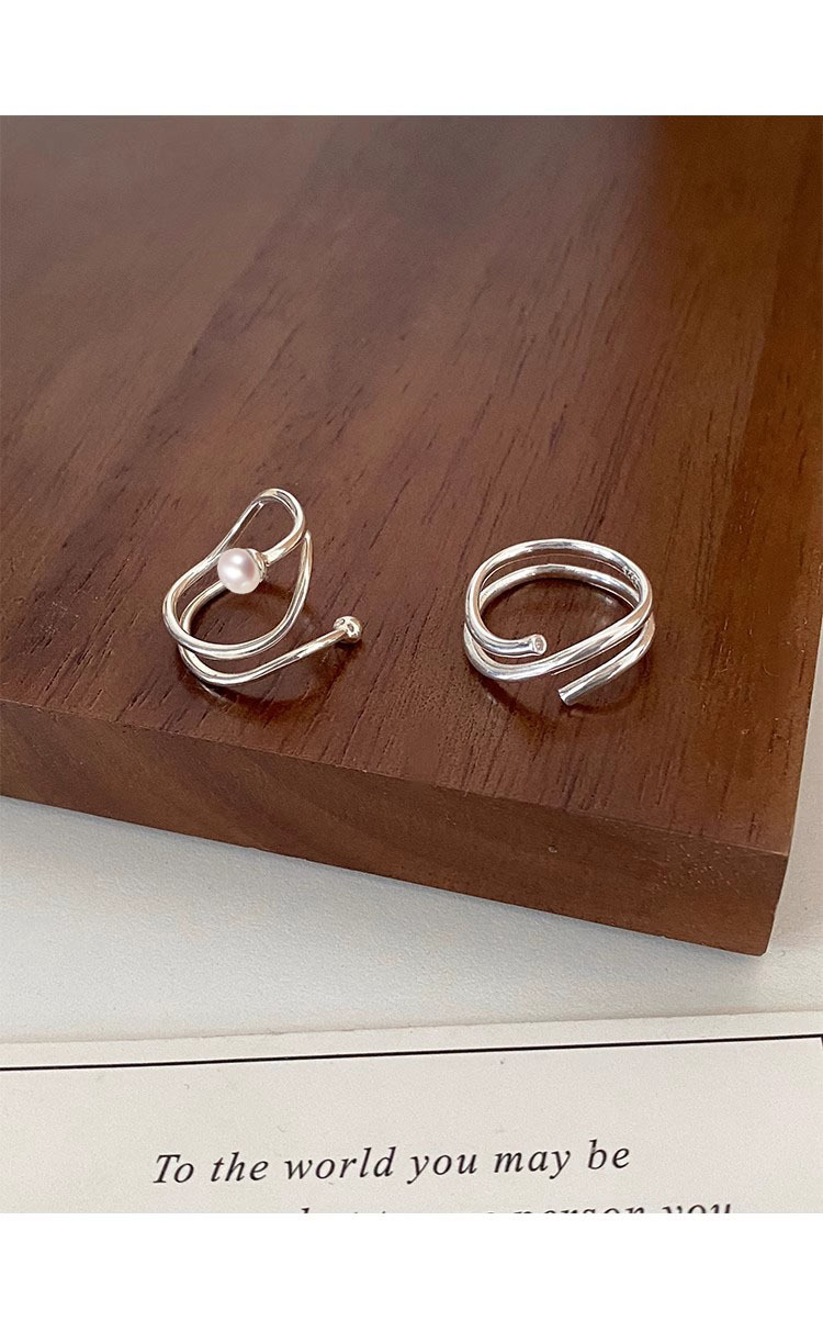 3g Weight Rings Classification Adjustable Ring Size 1 Piece Quantity Holiday, Tea Party Occasion 925 Sterling Silver Material Geometric Pattern All Seasons Season Women's Gender Elegant, Simple Style Style 1 Piece 925 Sterling Silver Geometric Rings 9