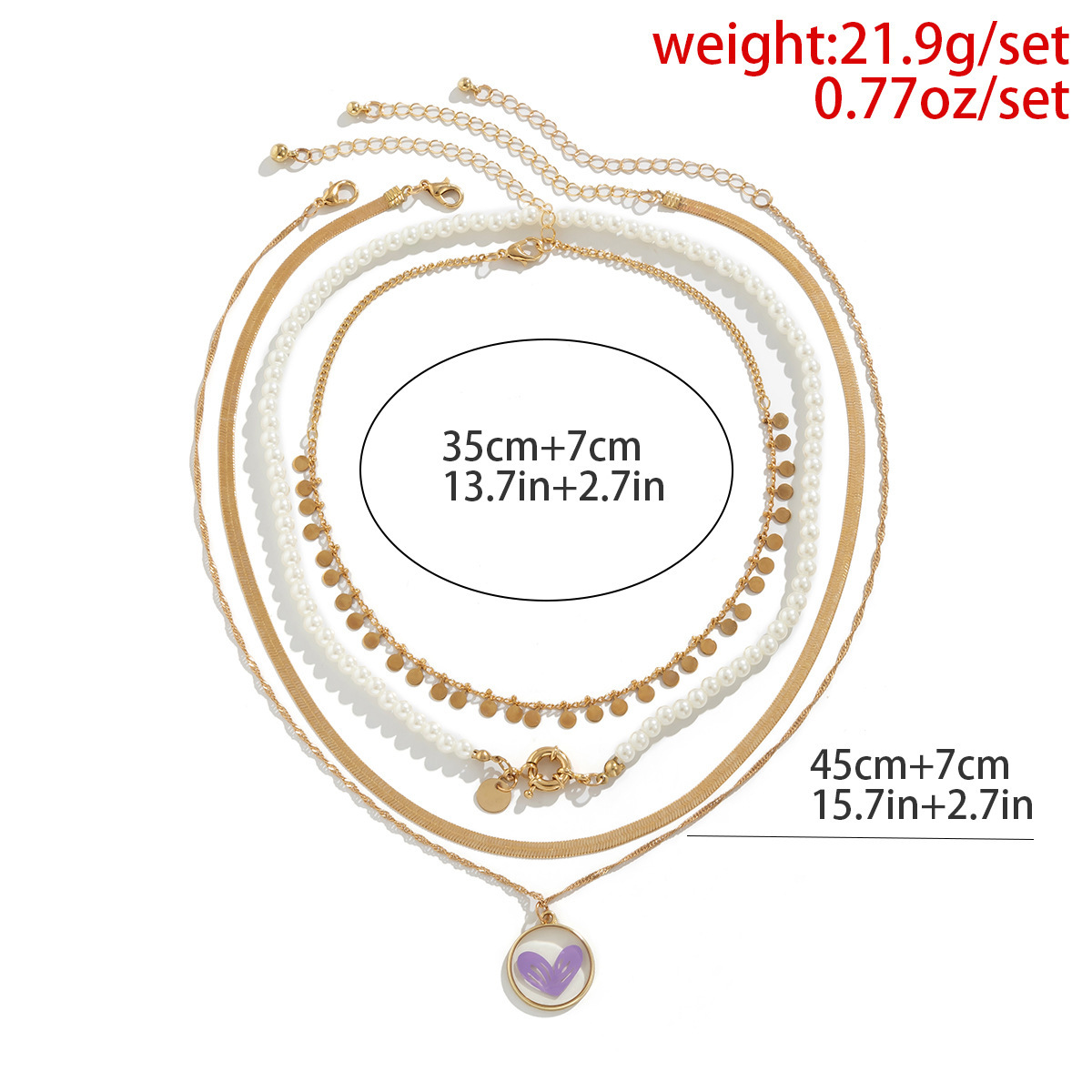 Collier avec pendentif en forme d'étoile en perles et perles artificielles de style métal_voghion.com