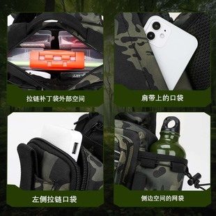 Large-Capacity Lure Bag, Multi-Functional Waist Bag, Fishing Rod Bag, Tactical Backpack, Crossbody Bag, Fishing Rod Bag, Fishing Gear Bag, Rod Bag