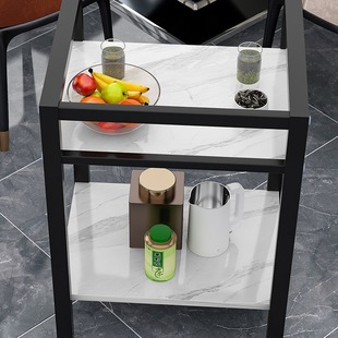 Mahjong Table Storage Rack Coffee Table Tea Rack Chess and Card Room Playing Cards Small Side Table Movable Double-Layer Tea Table