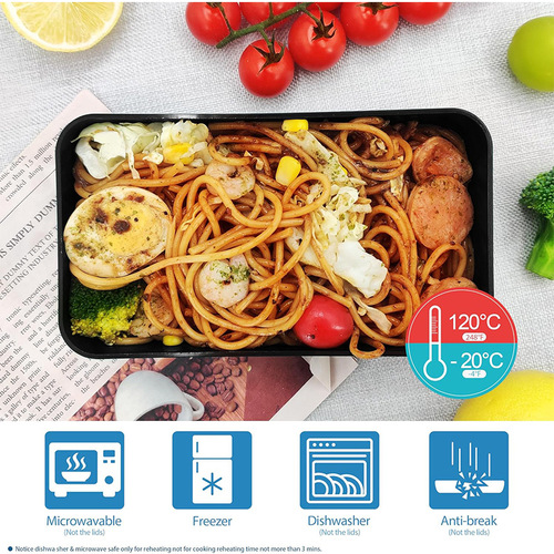 Small Wheat Straw Dual-Layer Bamboo Cover Rice Bowl Plastic Sushi Bento Box Lunch Box Office Workers Can Be Put In Microwave