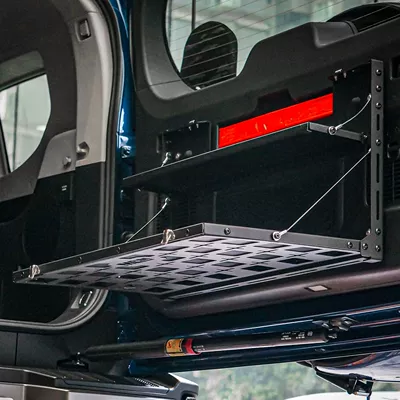 Suitable for Zongheng G700 modified mcom tailgate folding console, multifunctional small table board, tailgate storage rack (Car table board) - zongheng-g700-all-aluminum-alloy-folding-workbench1-set