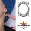 SIDREALMADE X EN co -branded Yellow Warrior Circle Silver earrings 925 silver neutrality