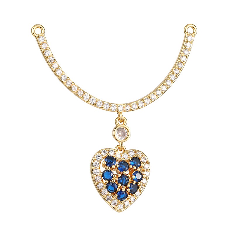 Joyas transfronterizas colgante de rubí esmeralda ligero de lujo accesorios de acero de titanio collar no decolor cadena clavícula