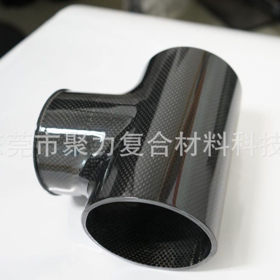 碳纤维三通异形件高强轻量化机械连接件支持来图加工源头工厂定制