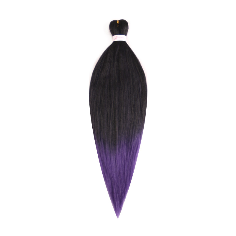 EZ Trenza PVC ignífugo a baja temperatura fibra multicolor flojo gran ganchillo de trenza fábrica de cabello recto un cabello
