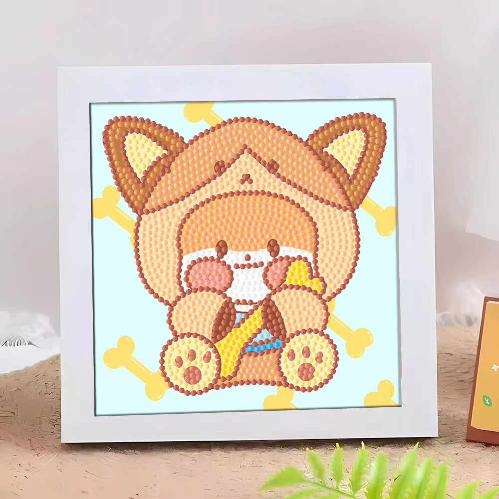 Diamante infantil DIY hecha a mano con material de marco paquete de dibujos animados Sanliou pegatinas de diamante regalo al por mayor pinturas de mampostería