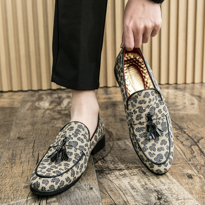 2025 primavera nueva zapatos Bean British retro zapatos de cuero de negocios casual zapatos de cuero de altura baja zapatos de hombre image 5