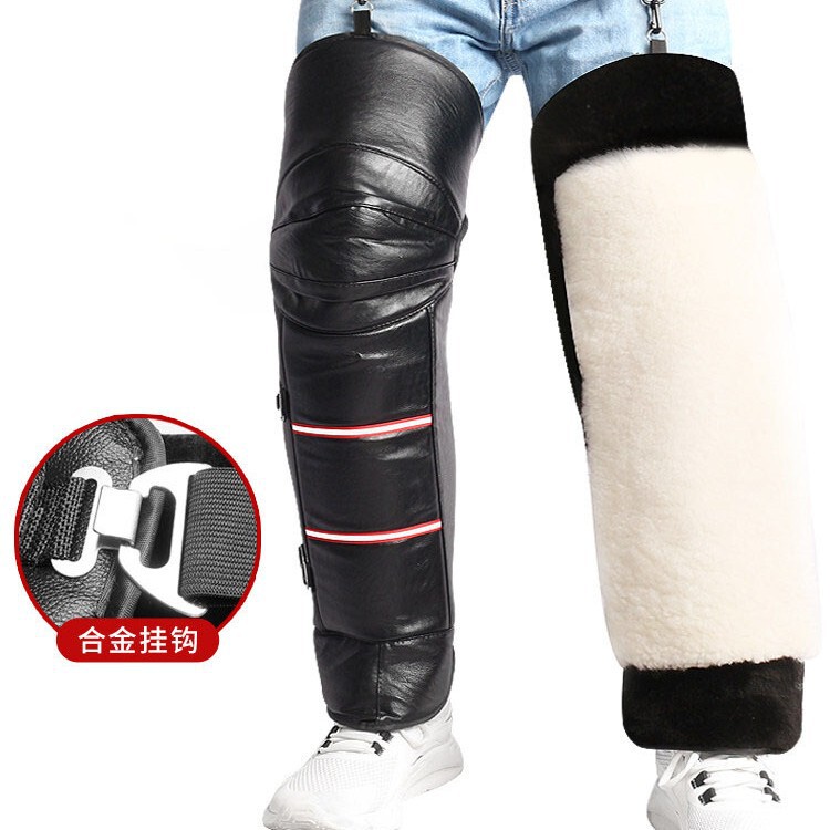Motorcycle kneecap warm winter cycling electric car kneecap windproof cold-proof waterproof riding leggings thickened long men Motorcycle kneecap warm winter cycling electric car kneecap windproof cold-proof waterproof riding leggings thickened long men