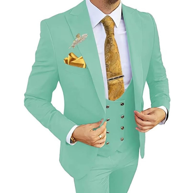 민트그린 (탑 + 조끼 + 바지)