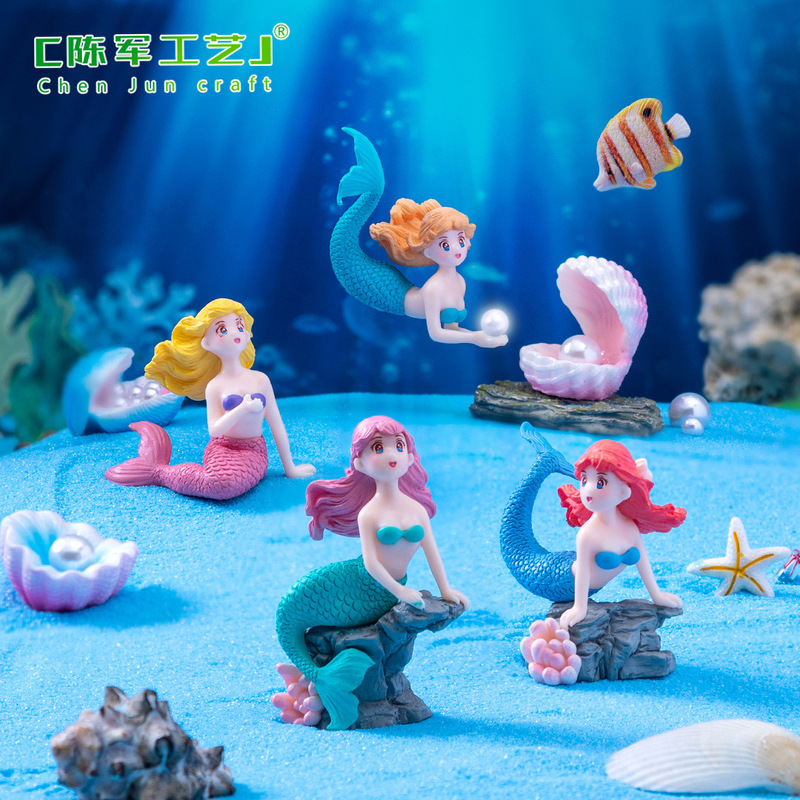Micro-Landscape Creative Reef Mermaid Fish Tank Aquarium Landscaping DIY Decorative Accessories Pvc Miniature Scene Small Ornaments Micro-Landscape Creative Reef Mermaid Fish Tank Aquarium Landscaping DIY Decorative Accessories Pvc Miniature Scene Small Ornaments