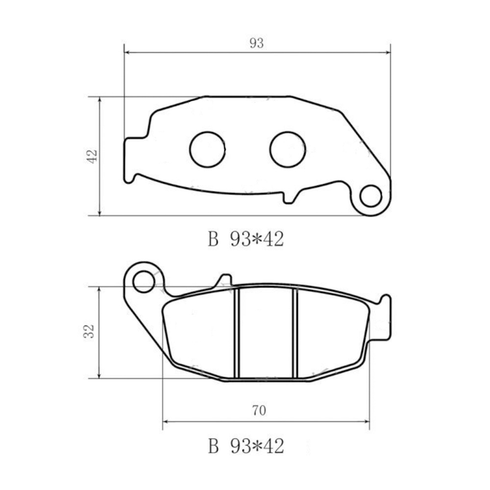 Motocicleta pastillas de freno pastillas de freno pastillas de freno pickup ATV beachcar RTR TVS CBR