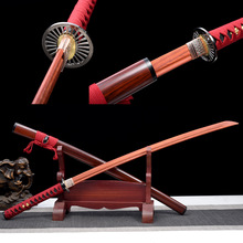 亚马逊爆款推荐武士刃带鞘木刀日本东洋刀木剑练习拔刀剑儿童玩具