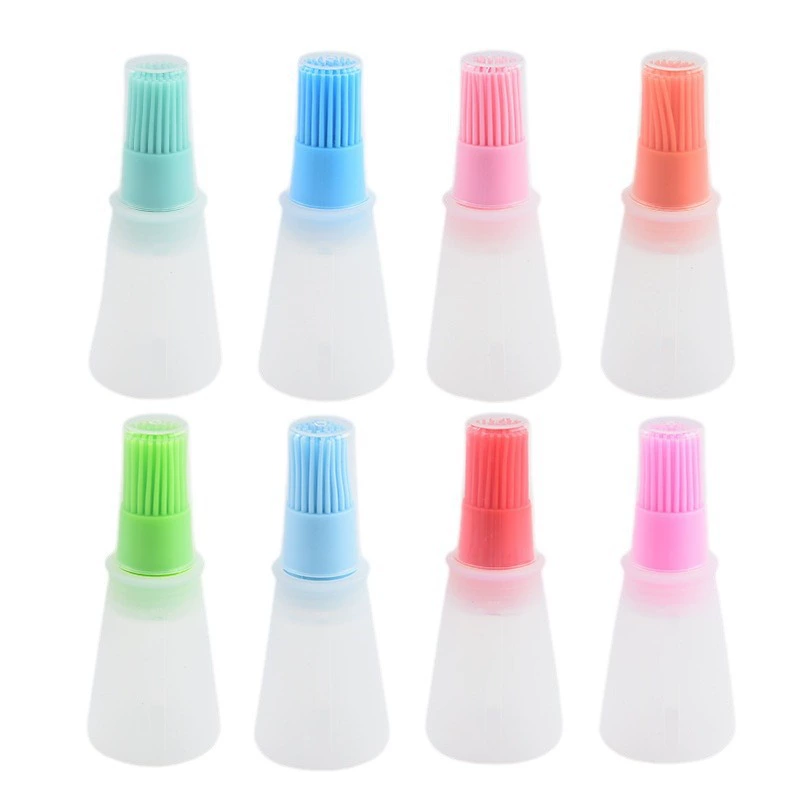 Пищевая термостойкая силиконовая масляная щетка с бутылкой для барбекю кухонная щетка для выпечки домашнего обихода