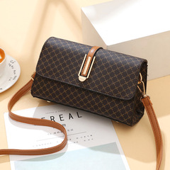 女士單肩包2021新款印花時尚個性手拿包腋下包韓版簡約斜挎女包