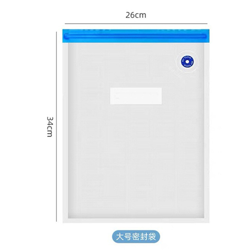 Bolsa de envasado de alimentos de vacío de grado alimenticio bolsa de compresión del hogar con válvula de aire refrigerador cremallera vacío bolsa de mantenimiento fresco