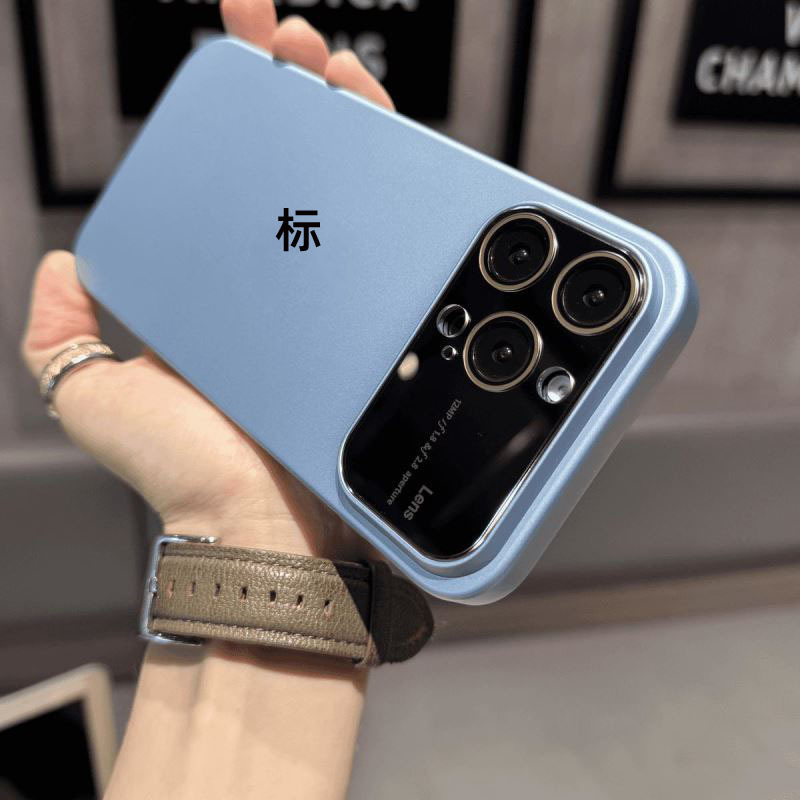 秒变17大视窗适用苹果16promax超薄PC磨砂手机壳13带镜头膜15全包|undefined