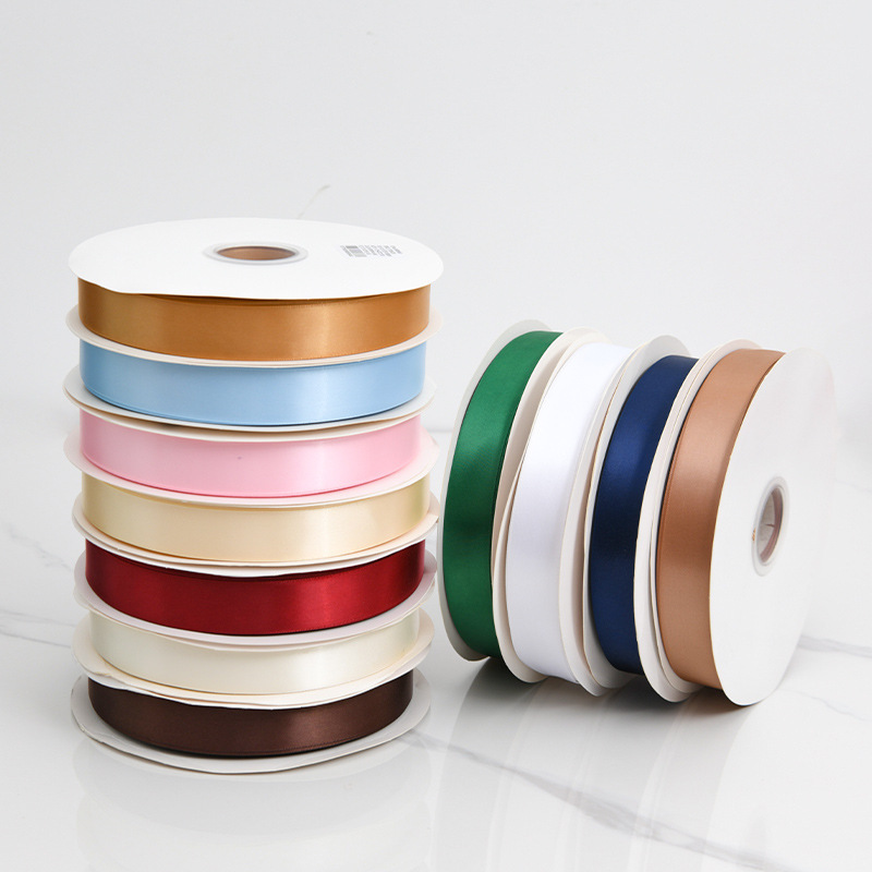 2cm cinta de poliéster de doble cara cinta de un solo lado cinta de color caja de pastel decoración cinta de tela flor correa cinta de seda correa