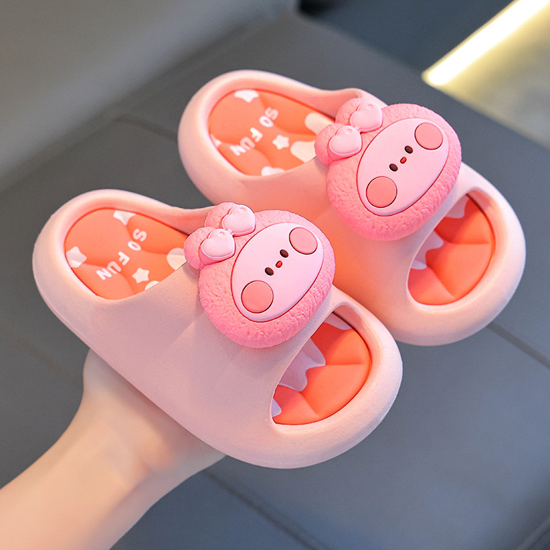 Zapatillas de verano para niños, niñas y niñas antideslizantes con suela suave, padres y niños baños en interiores para niños, zapatillas de playa