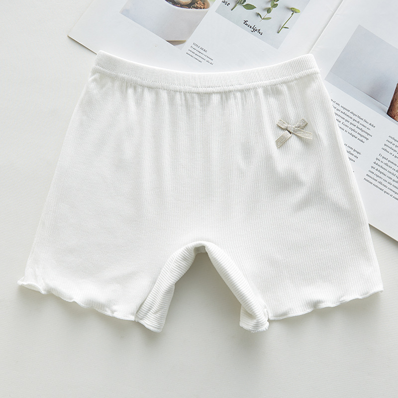 Pantalones de seguridad para niñas pantalones de tres puntos de algodón modal pantalones cortos de ropa interior para niños delgados de verano ropa para niños dulce grande ropa para niños