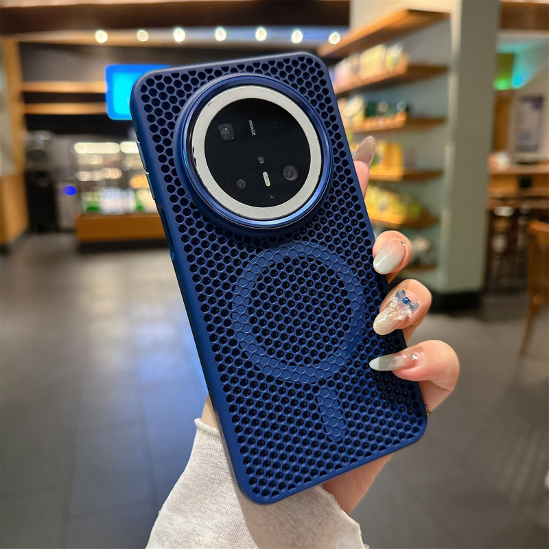 蜂窝散热磁吸适用华为Mate70Pro肤感手机壳Mate60Pro高级感保护套|undefined