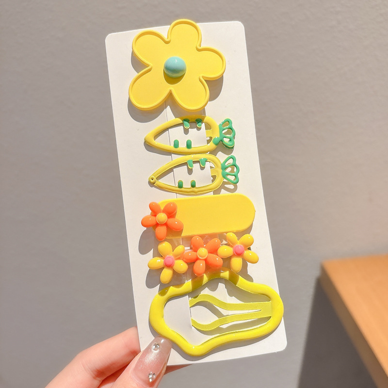 Clip de cabello de dibujos animados para bebés, cabello de bebés poco no lesiones, clip de cabello fetal, clip de tela para niñas, clip de cabello de sudor roto, adornamiento para el cabello