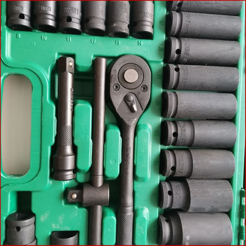 小风炮专用加长套筒套装8cm气动套筒组套8—32全套套头1/2大飞口