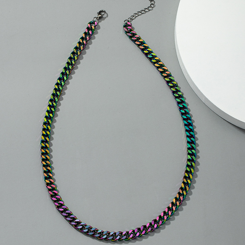 Collar De Color Fantasma De Cadena Gruesa Al Por Mayor Nihaojewelry display picture 2