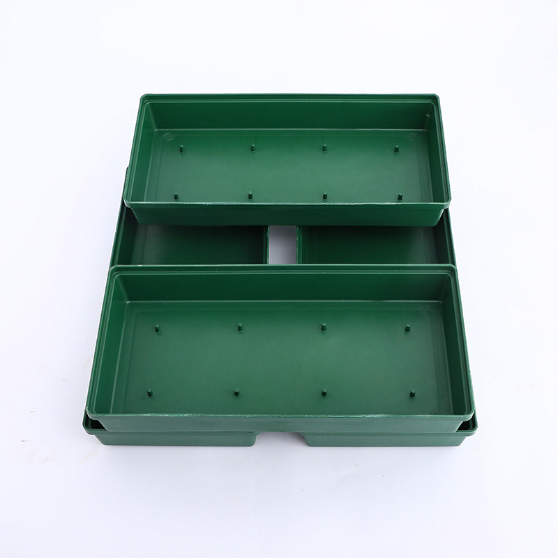 厂家批发长方形针盘婚庆用品婚车摆件开业花篮配件鲜花泥塑料底座