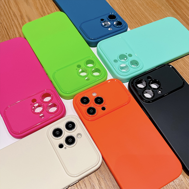 高级感纯色苹果X/XS手机壳大视窗iphoneXR磨砂XS纯色xr保护套批发|undefined
