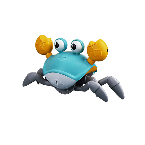 Cross-border electric induction crab automatically escapes and avoids obstacles induction crab light music electric toy