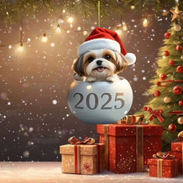 Navidad nueva decoración de árbol de Navidad de alce acrílico plano transfronterizo colgante de espejo retrovisor para el hogar colgante image 22