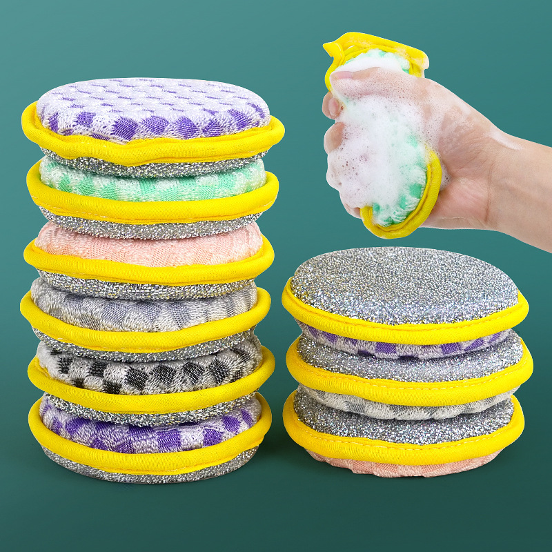Esponja Limpiadora de Cocina, Multifuncional, Doble Cara, para Platos y Ollas