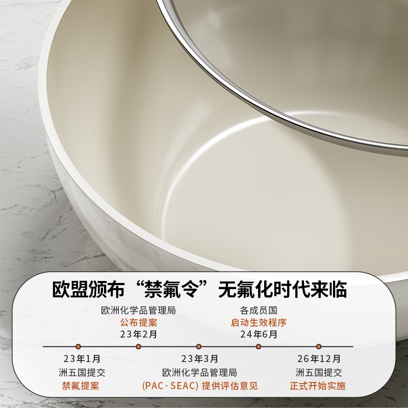 Wok de cerámica para una persona, sartén antiadherente, sartén doméstica, sartén multifuncional, sartén universal, sartén al por mayor