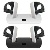 Зарядная база для контроллера PS VR2 с индикатором, простая двухместная зарядная станция для PSVR2 контроллеров