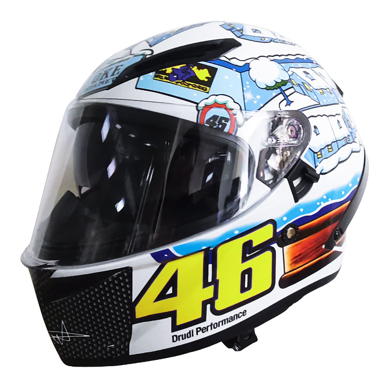 Casco de equitación motocicleta hombres cuatro estaciones universal doble lente grande cola casco Bluetooth motocicleta Caballero expuesto casco completo