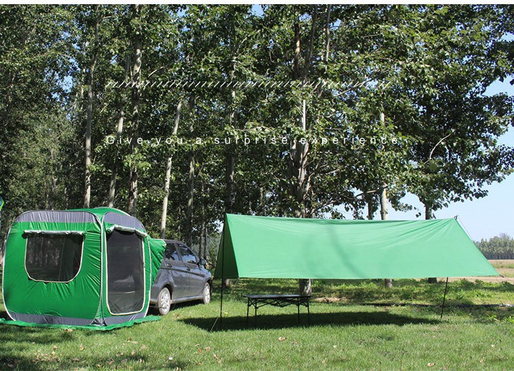 Car Rear Extension Tent, Automatic Tent Beside the Car, No Need to Set Up, Quick-Open Self-Driving Tour Camping, Ultra-Light Camping Awning